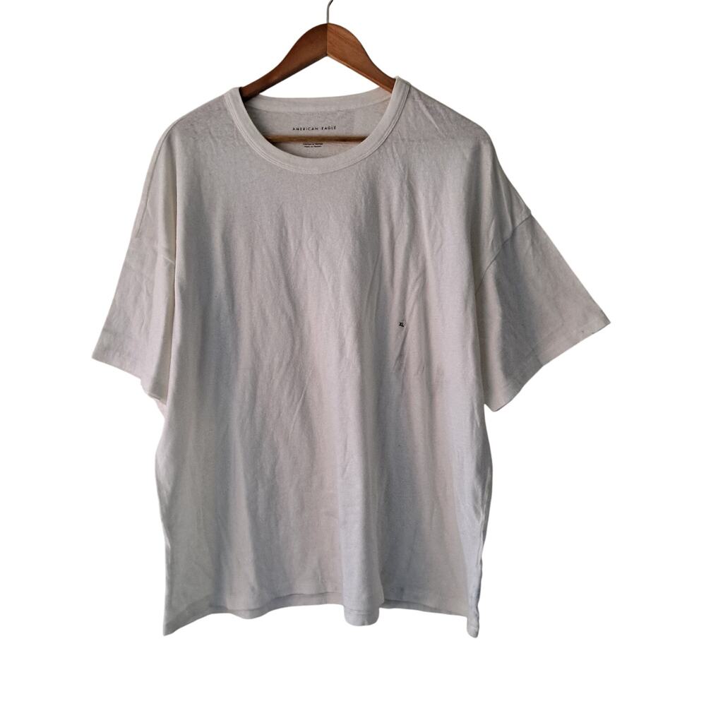 American Eagle Outfitters T-Shirt Short Sleeve Cotton White Women's Size XL
